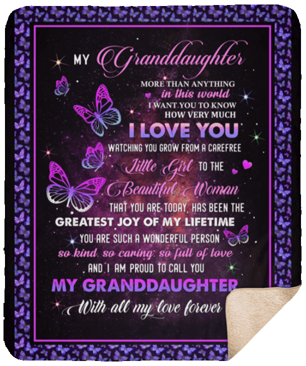 My Granddaughtermy Granddaughter Sherpa Fleece Blanket