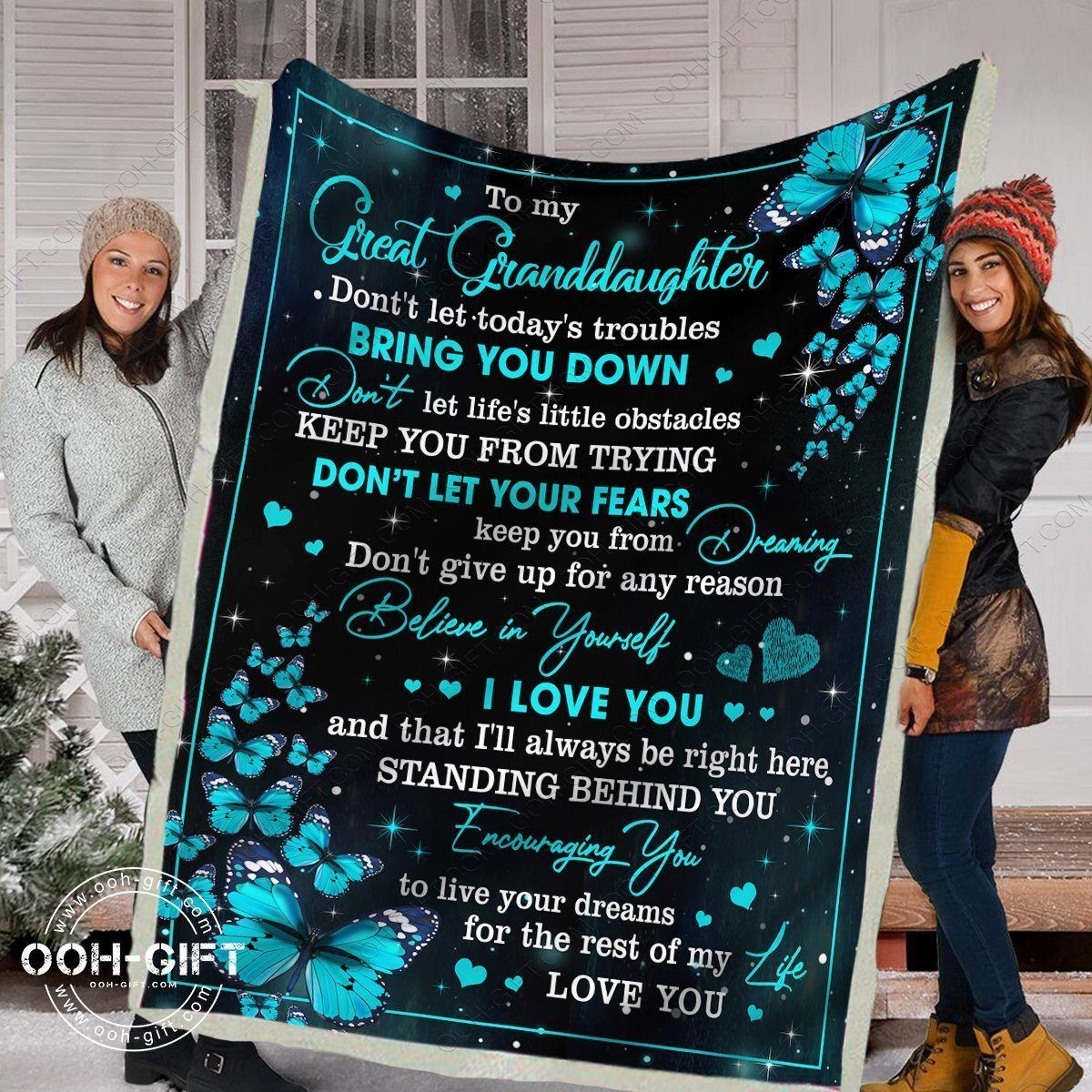 My Great Granddaughter Sherpa Fleece Blanket