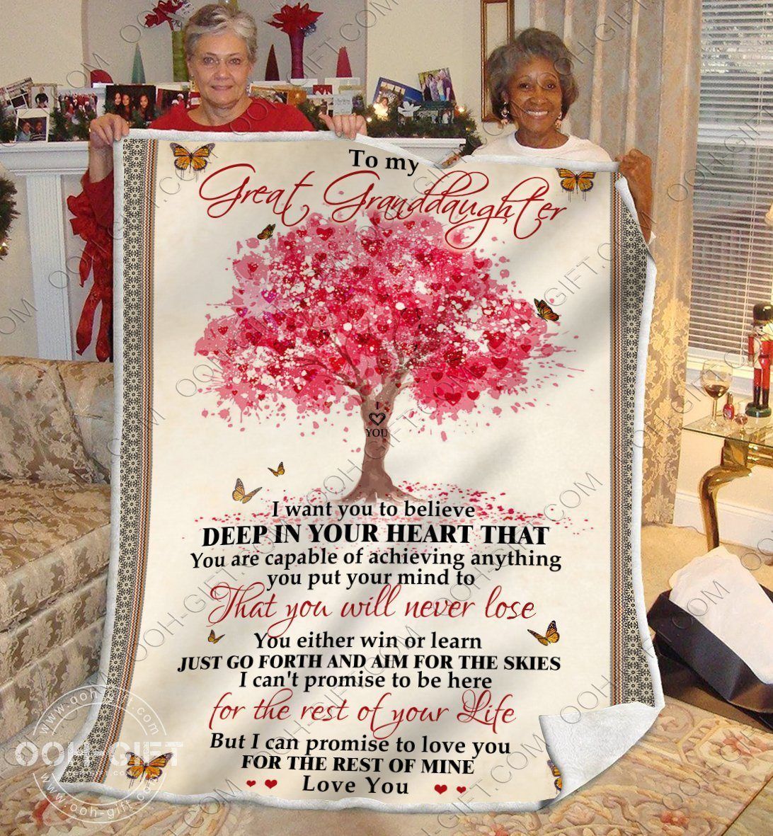 My Great Granddaughter Sherpa Fleece Blanket