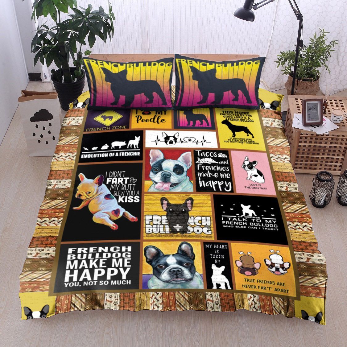 My Heart Is Taken By French Bulldogs Bedding Set