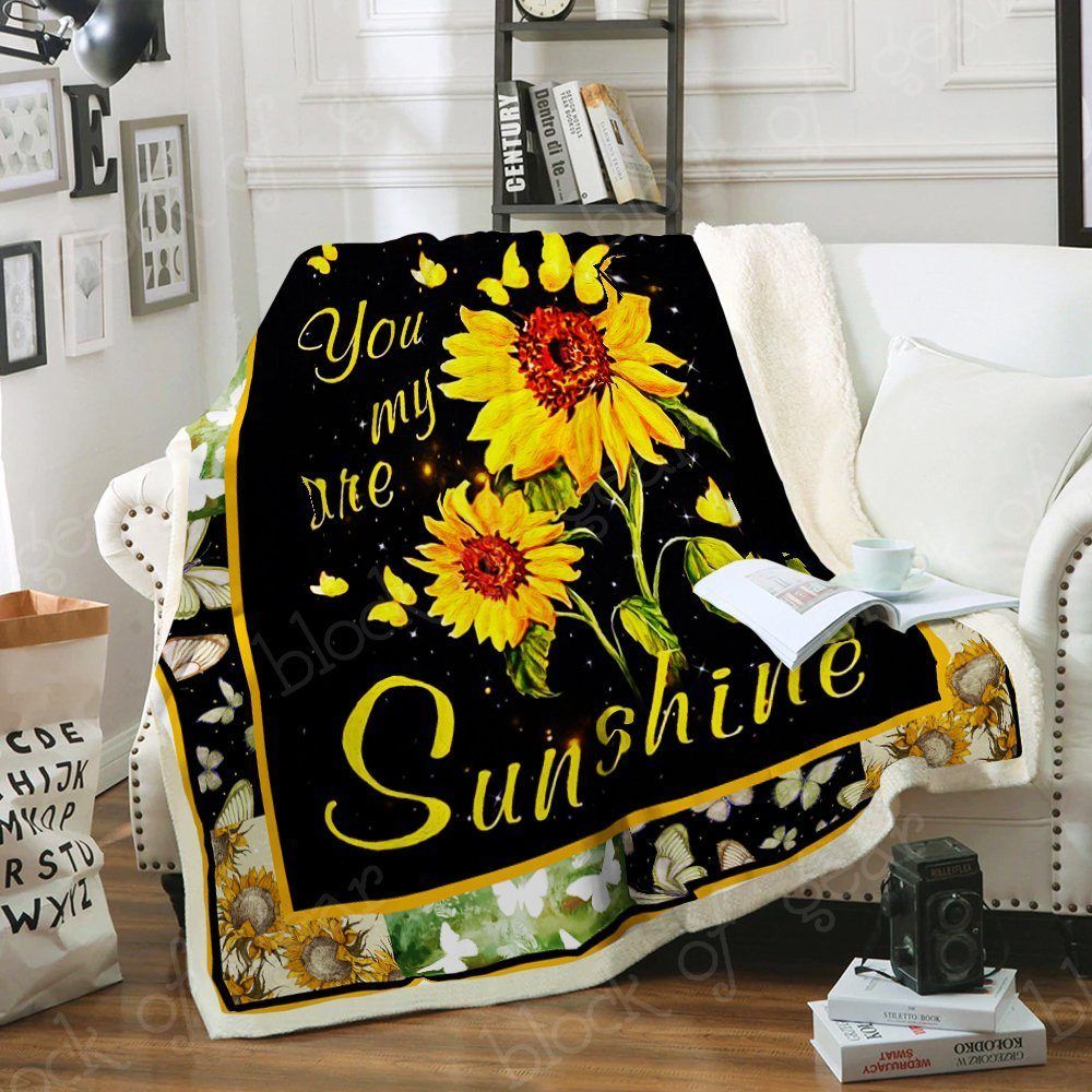 My Husband Always My Sunshine Sherpa Fleece Blanket