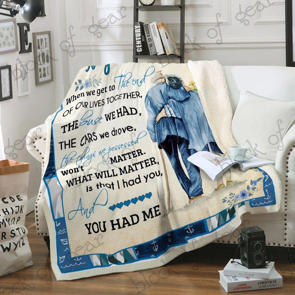 My Husband I Had You Sherpa Fleece Blanket