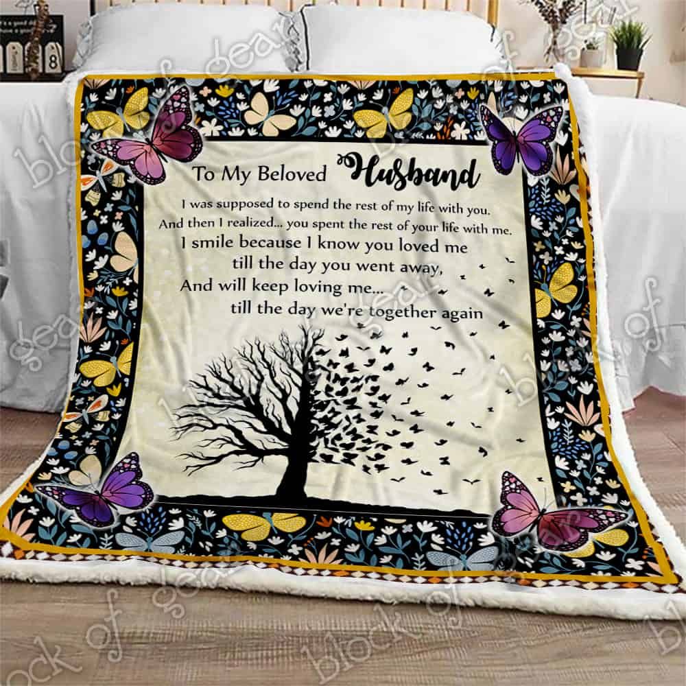 My Husband You Spent The Rest Of Your Life With Me Sherpa Fleece Blanket