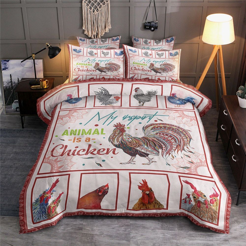 My Inspirit Animal Is A Chicken Bedding Set