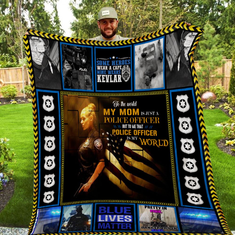 My Mom Is A Police Officer Quilt Blanket Pb69 Dhc1312178Dd
