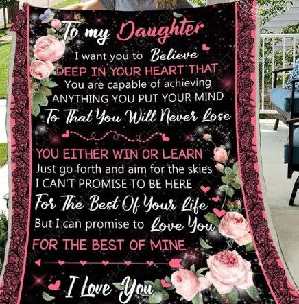 My Rose Daughter Sherpa Fleece Blanket