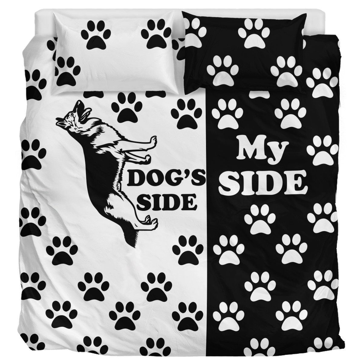 My Side And Dog Side Bedding Set