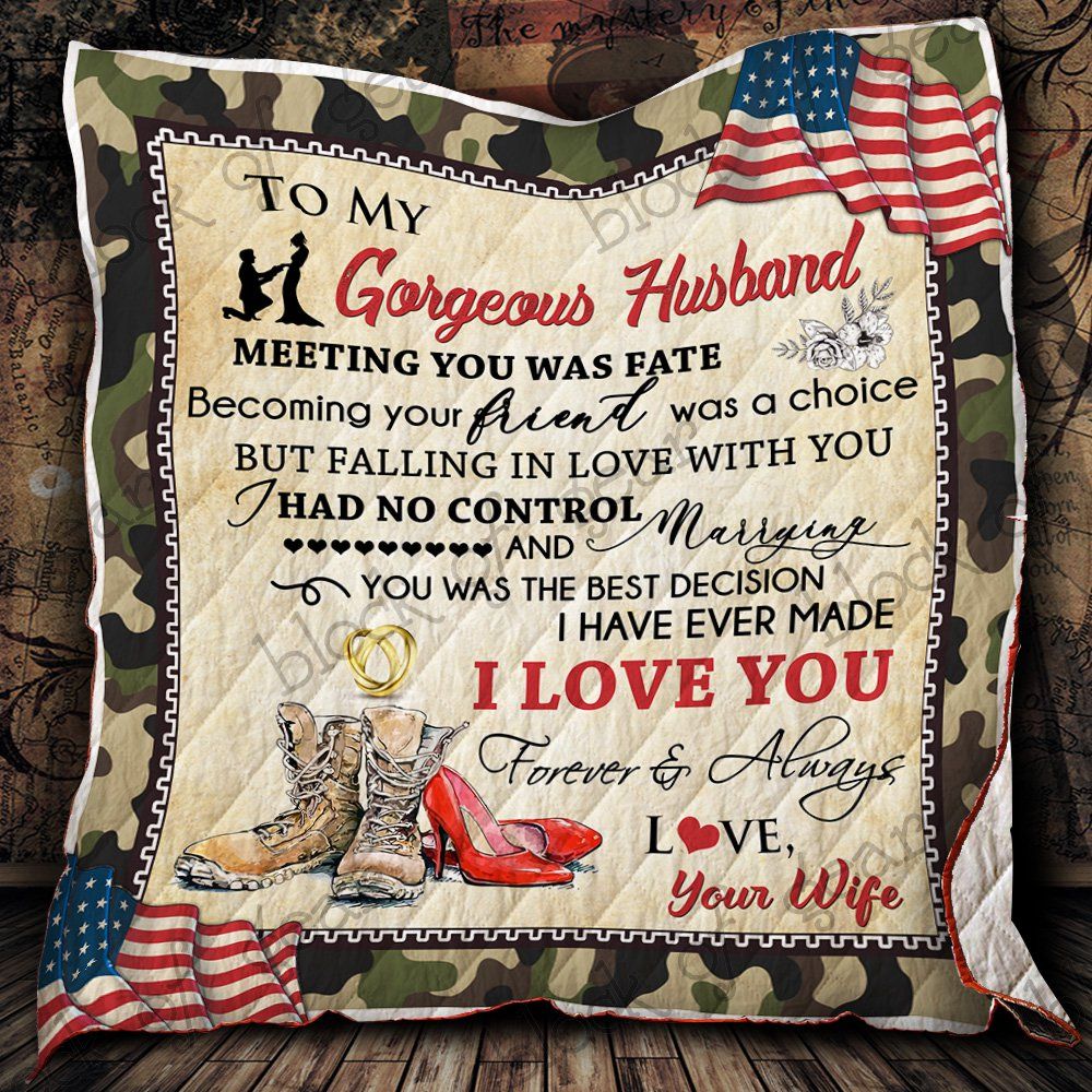 My Soldier My Husband Quilt P436Sh Dhc11121290Dd