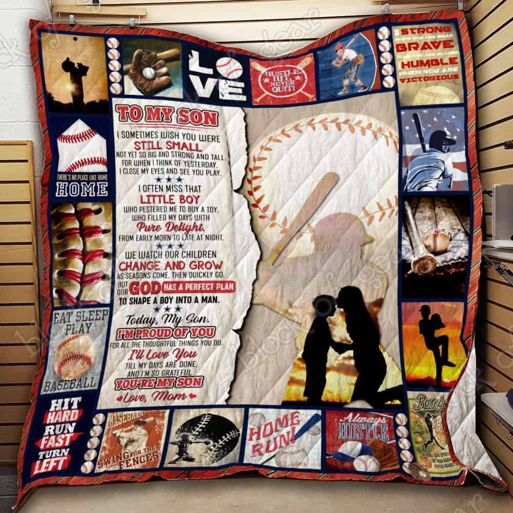 My Son Baseball CL18100499MDQ Quilt Blanket