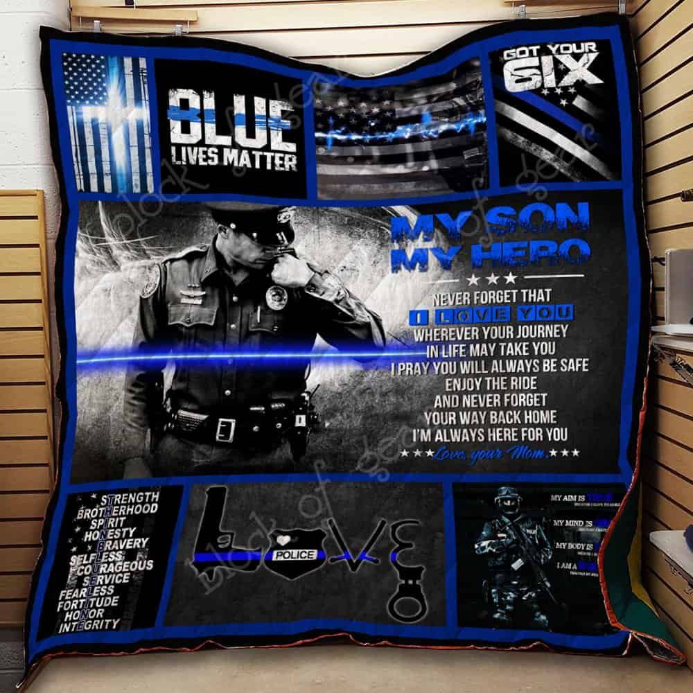 My Son, My Policeman CL2100365MDQ Quilt Blanket