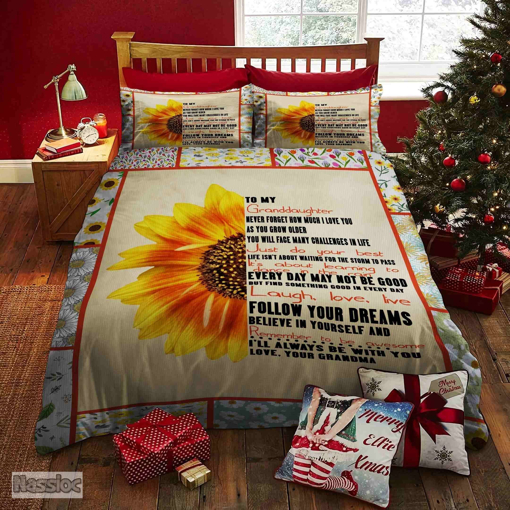 My Sunshine Granddaughter  Bedding Set