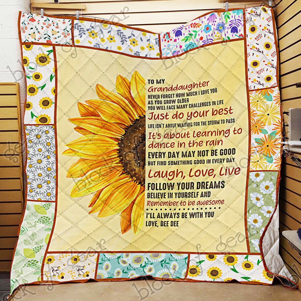 My Sunshine Granddaughter Love Dee Dee Quilt Mh29De Dhc11122748Dd
