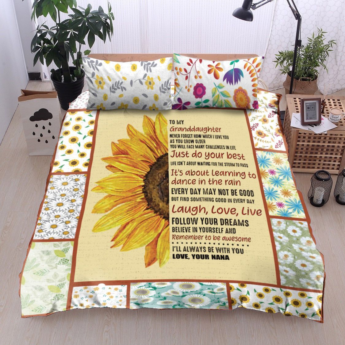 My Sunshine Granddaughter Love Nana Bedding Set