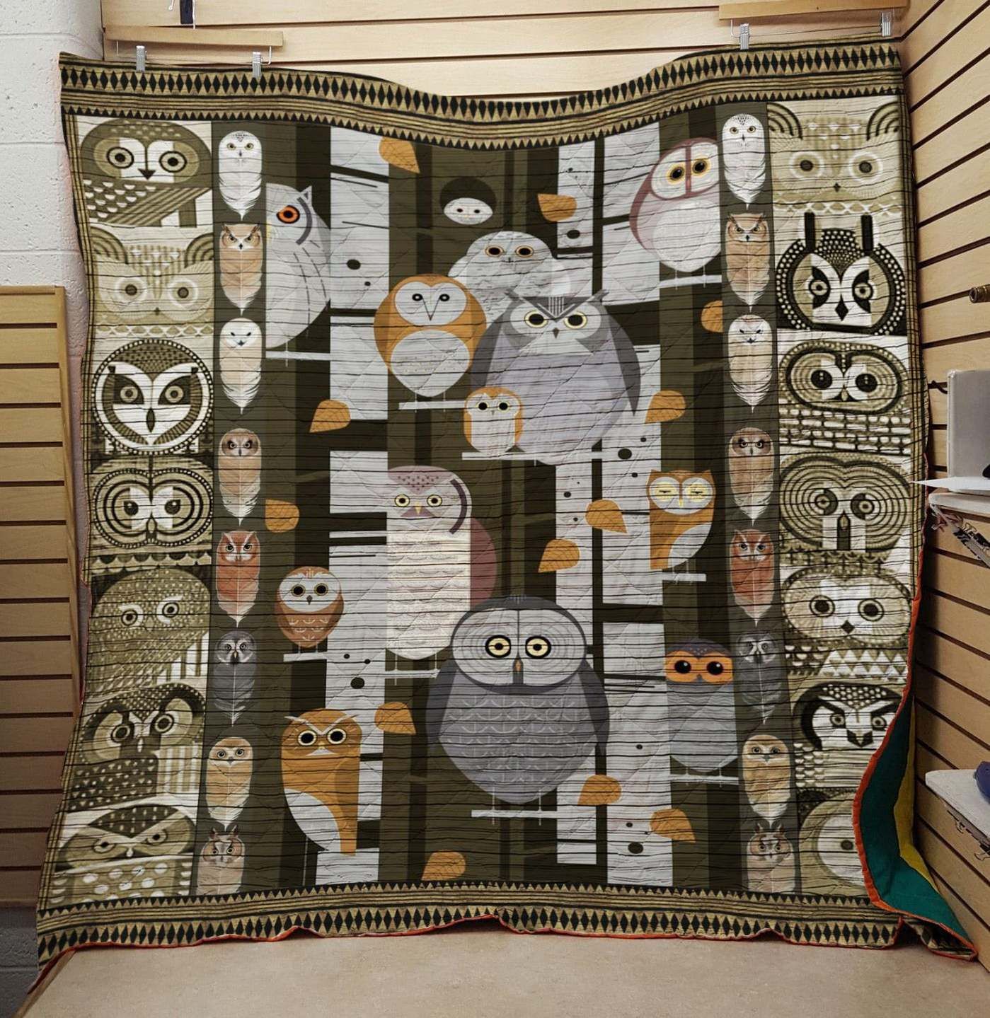My Tribe Owl CLT130631 Quilt Blanket