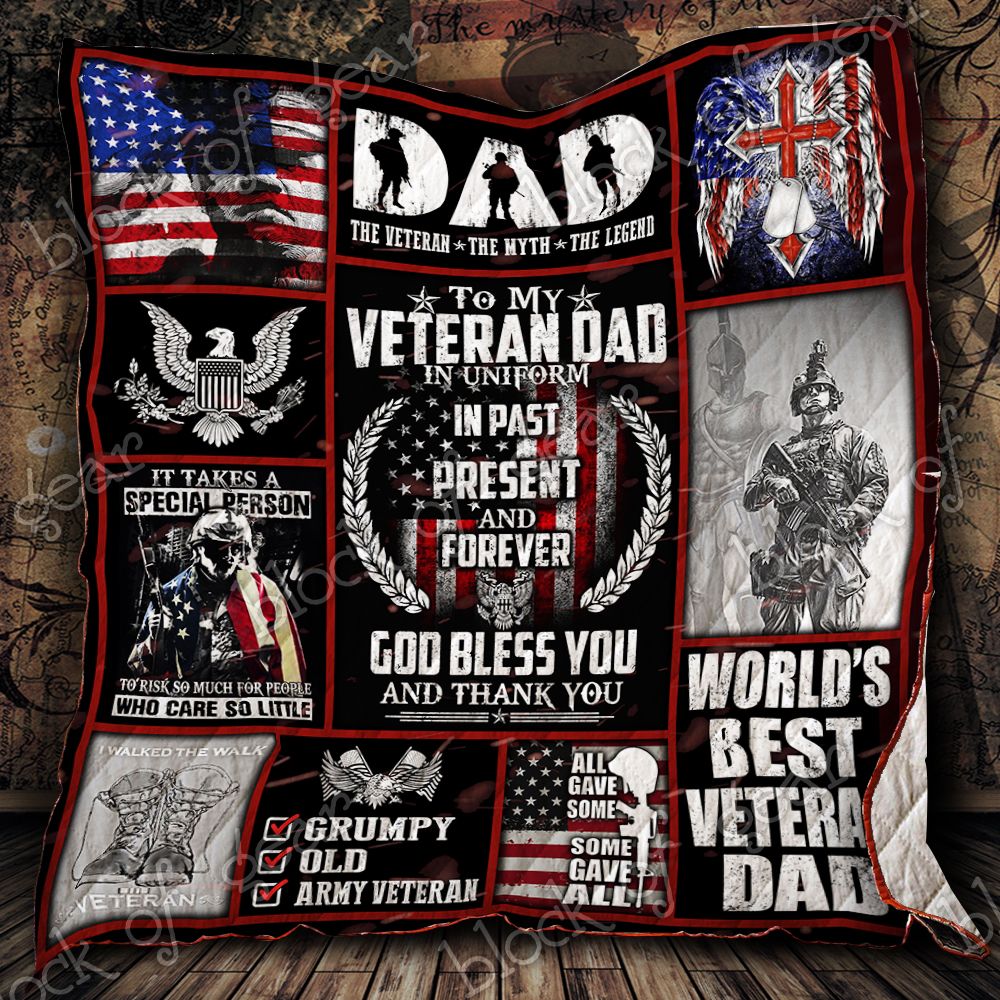 My Veteran Dad Thank You Quilt P487 Dhc11123430Dd