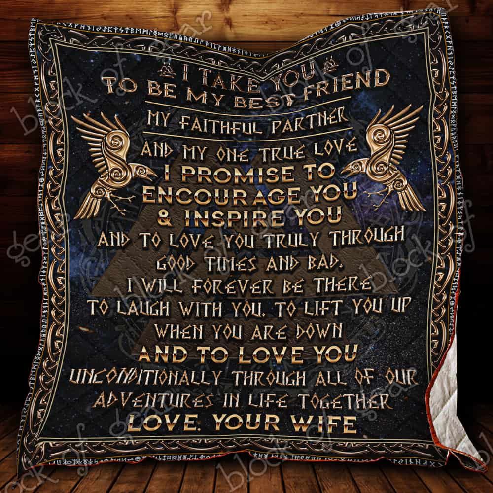 My Viking Husband CL19100607MDQ Quilt Blanket