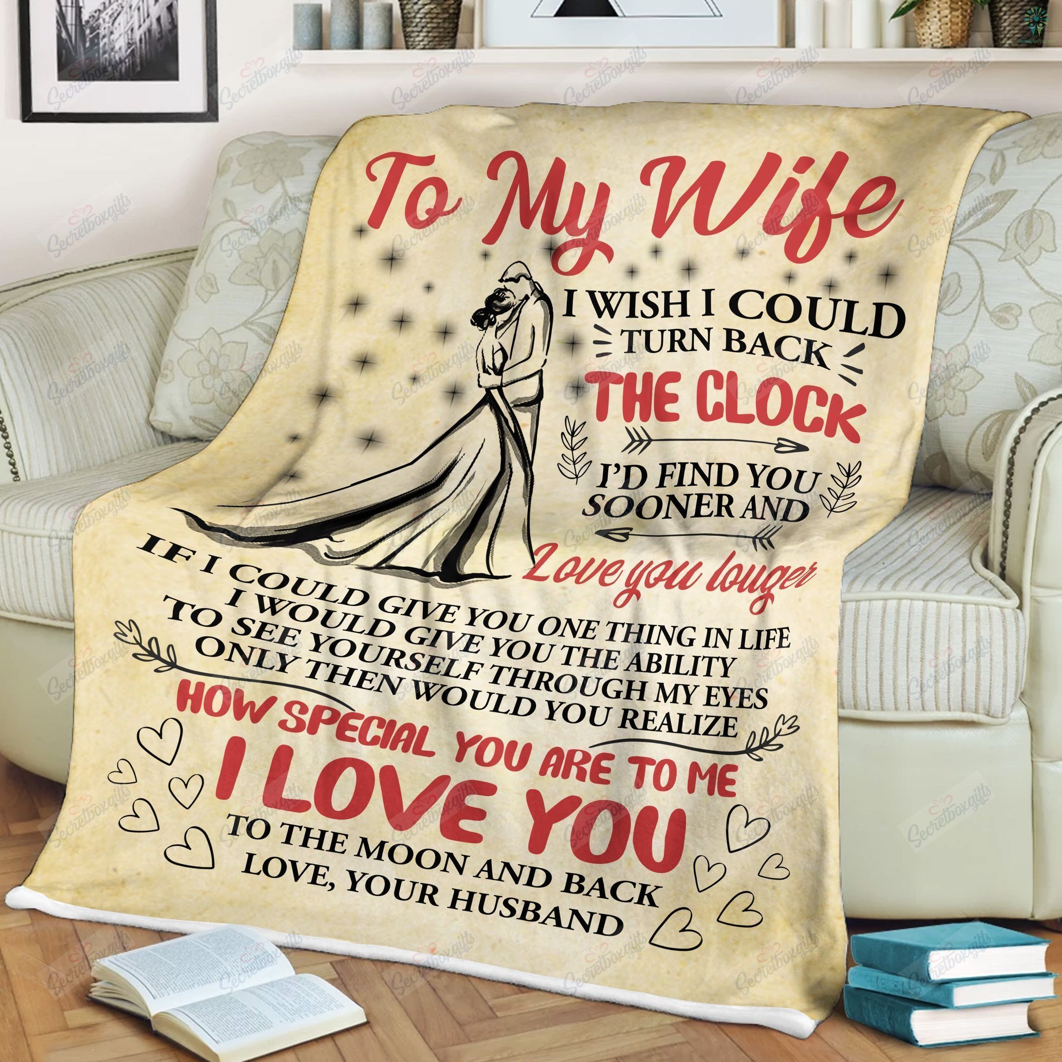 My Wife Quotes To My Wife Fleece Blanket