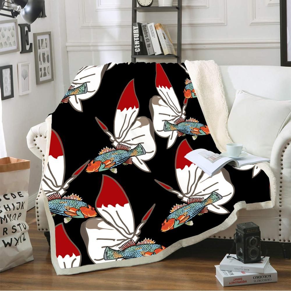 Mysterious Butterfly Sherpa Fleece Blanket
