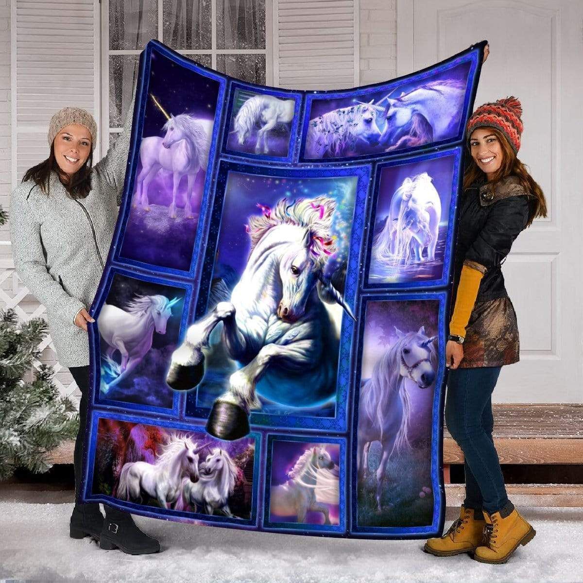 Mystery The Legend Unicorn Fleece Blanket Gift For Women