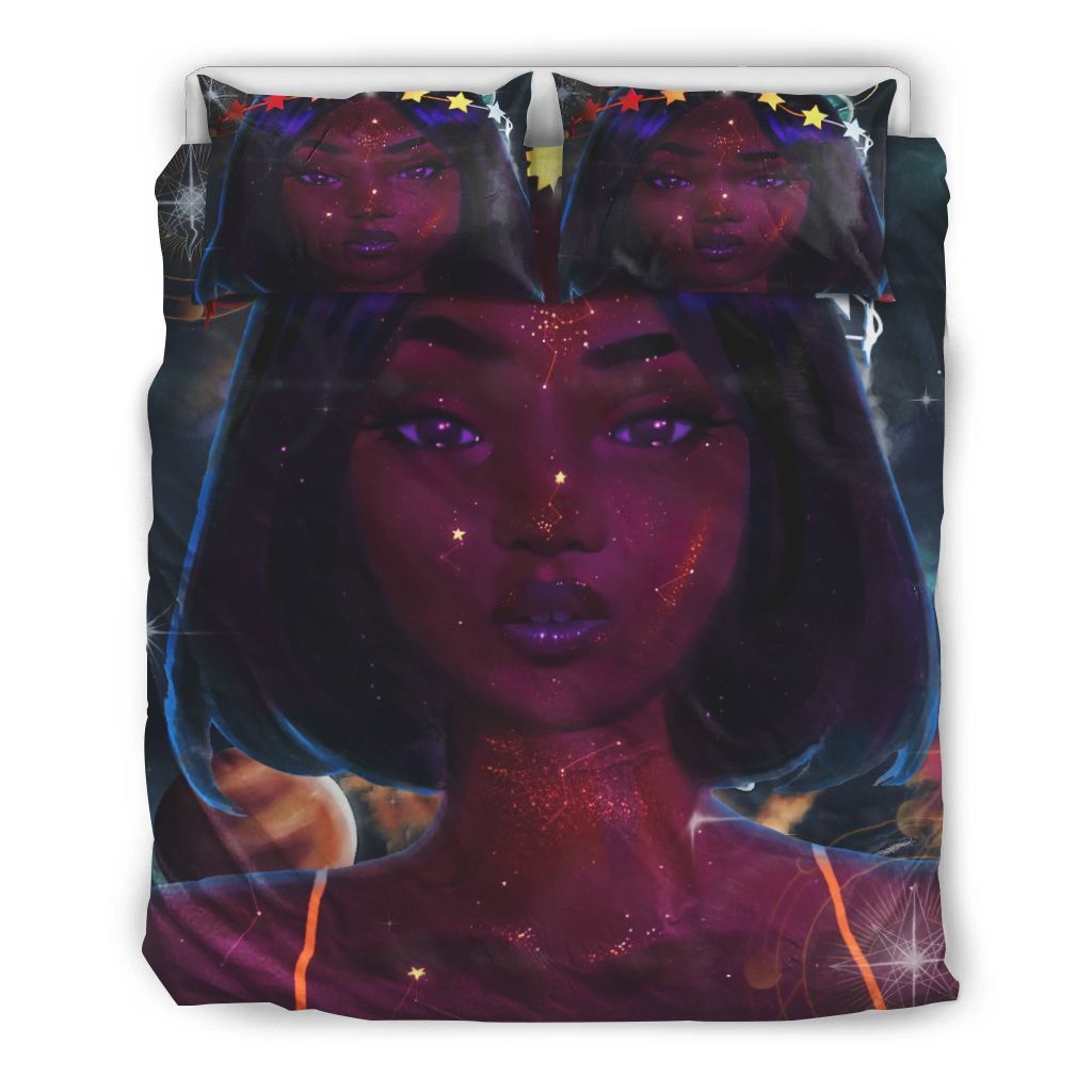 Mystic Black Girl Bedding Set