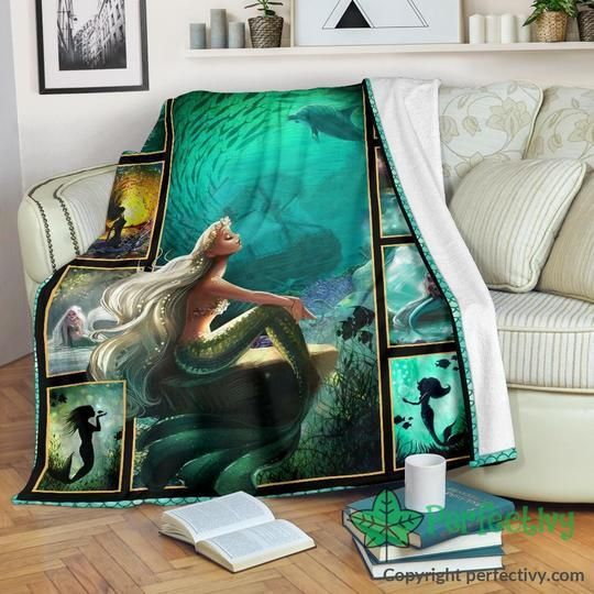 Mystic Mermaid Sherpa Fleece Blanket