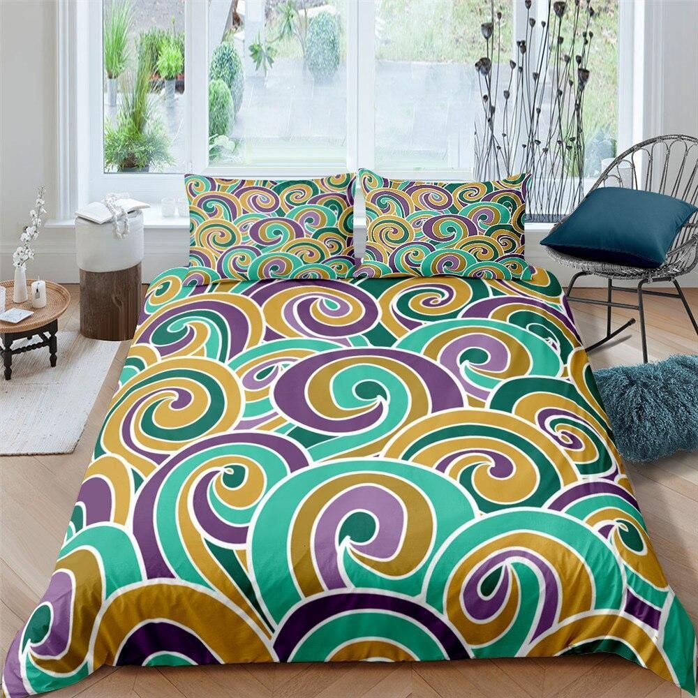 Mystic Twirl Cartoon Art Bedding Set