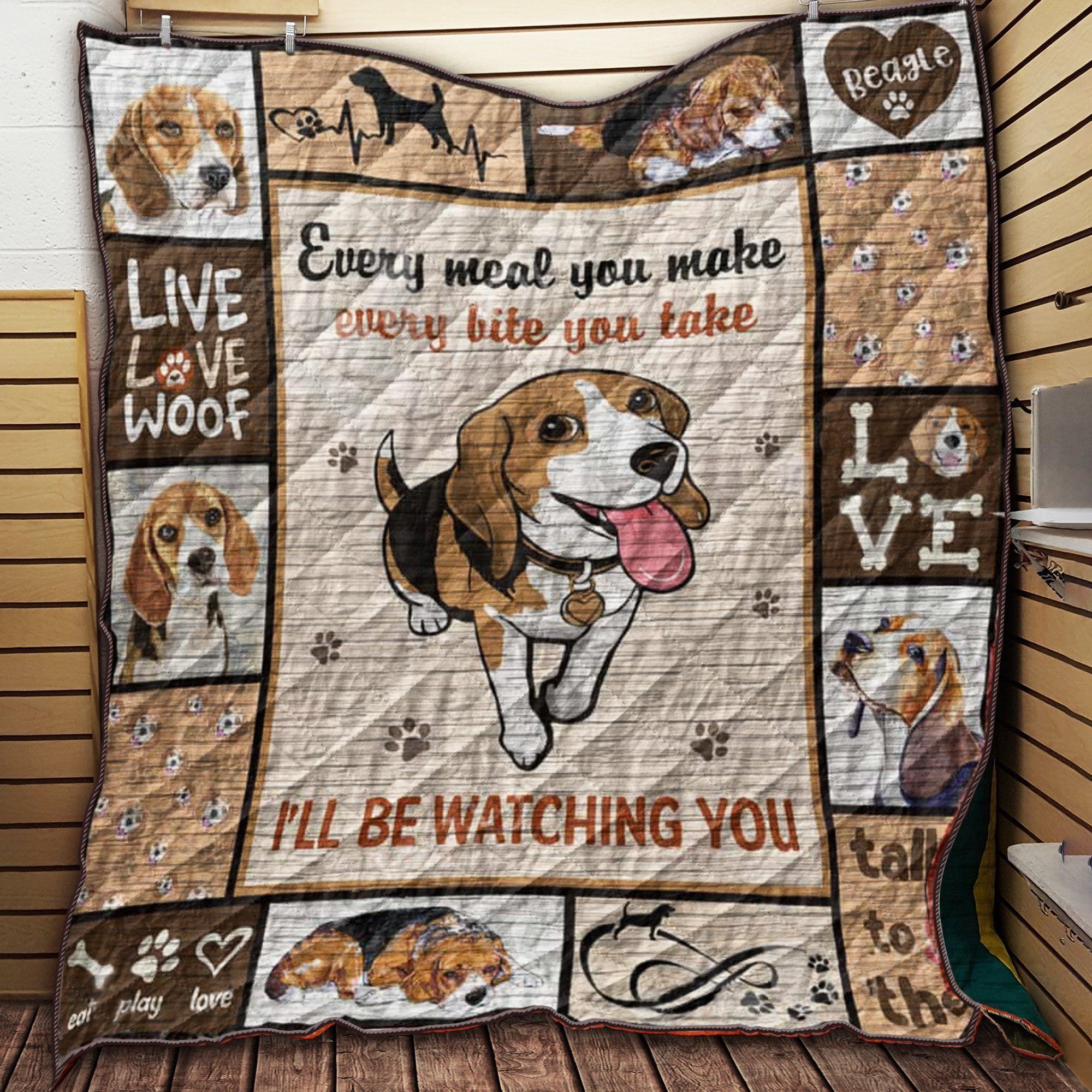 N Beagle Dog Quilt Blanket Dhc09121933Dd