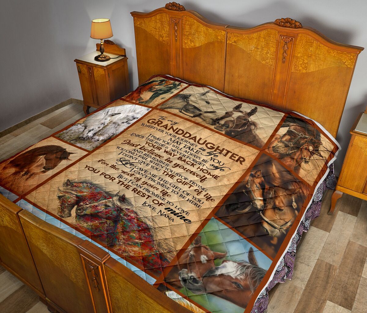 Nana To Granddaughter Quilt Blanket DHC02011083DD