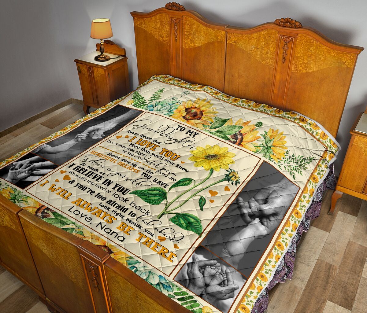 Nana To Granddaughter Quilt Blanket DHC02011203DD