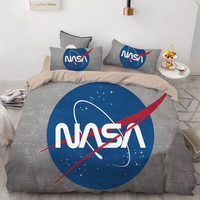 Nasa Space Gray Bedding Set