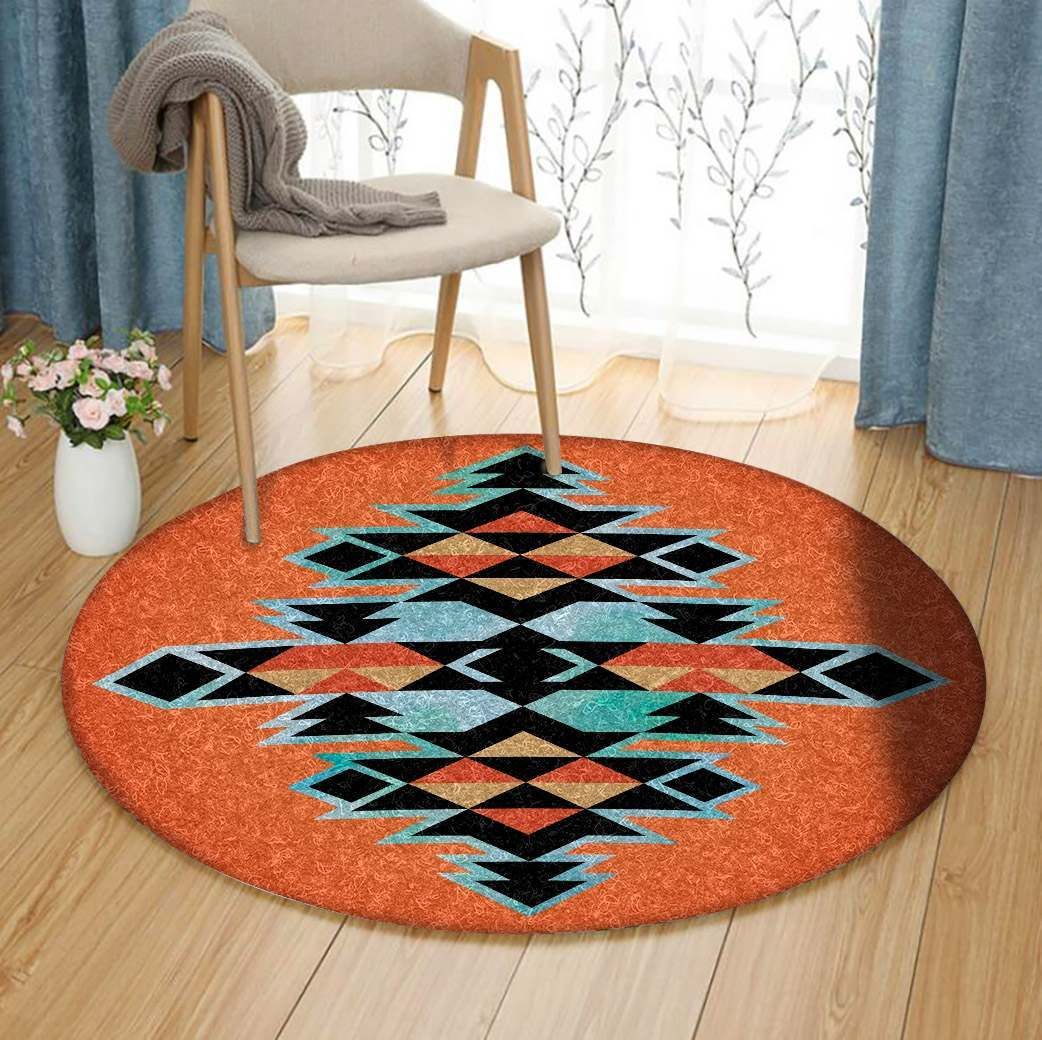 Native America Round Carpet