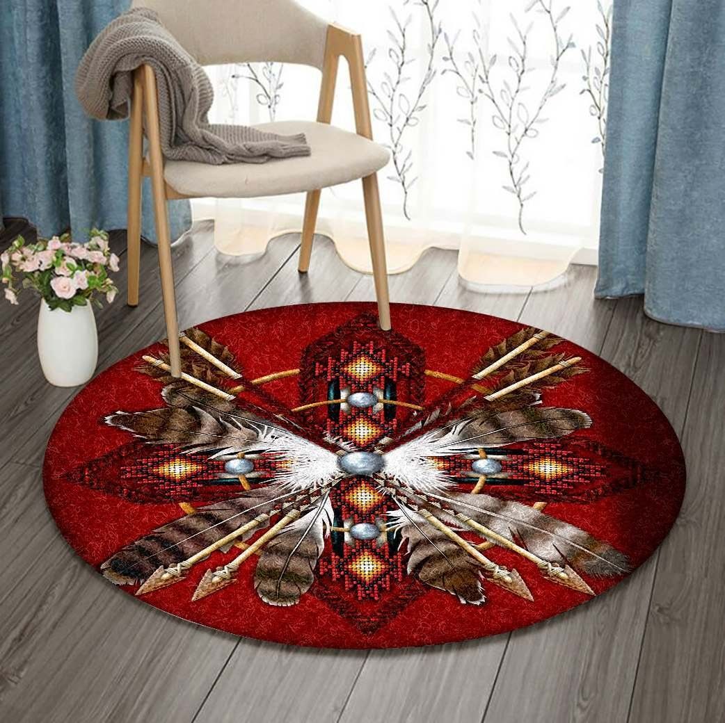 Native America Round Carpet