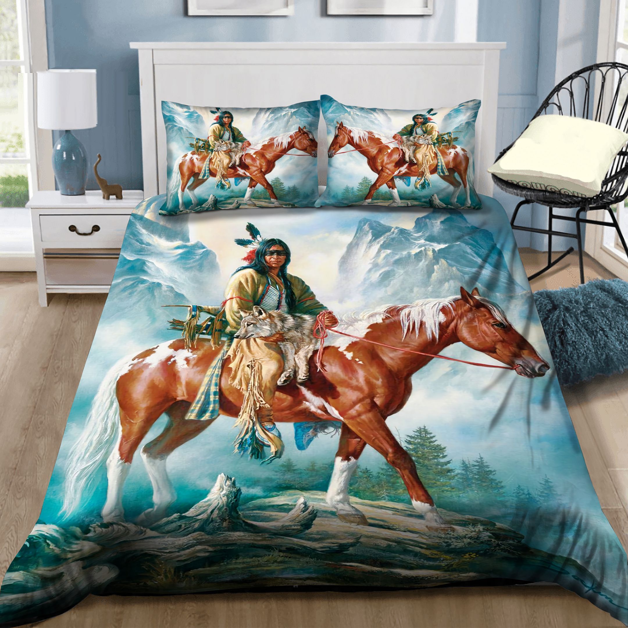 Native America Chief Bedding Set
