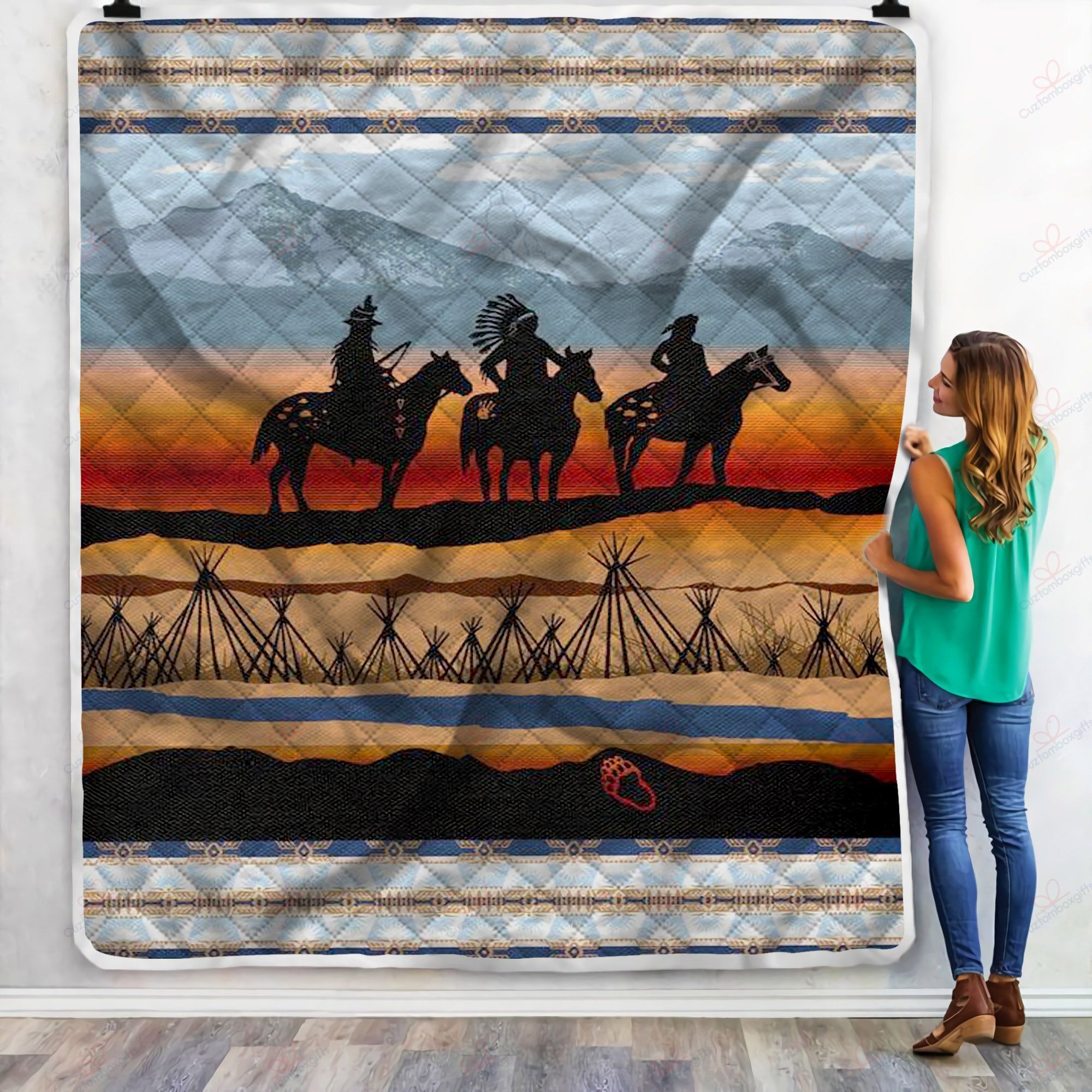 Native America Fleece Blanket