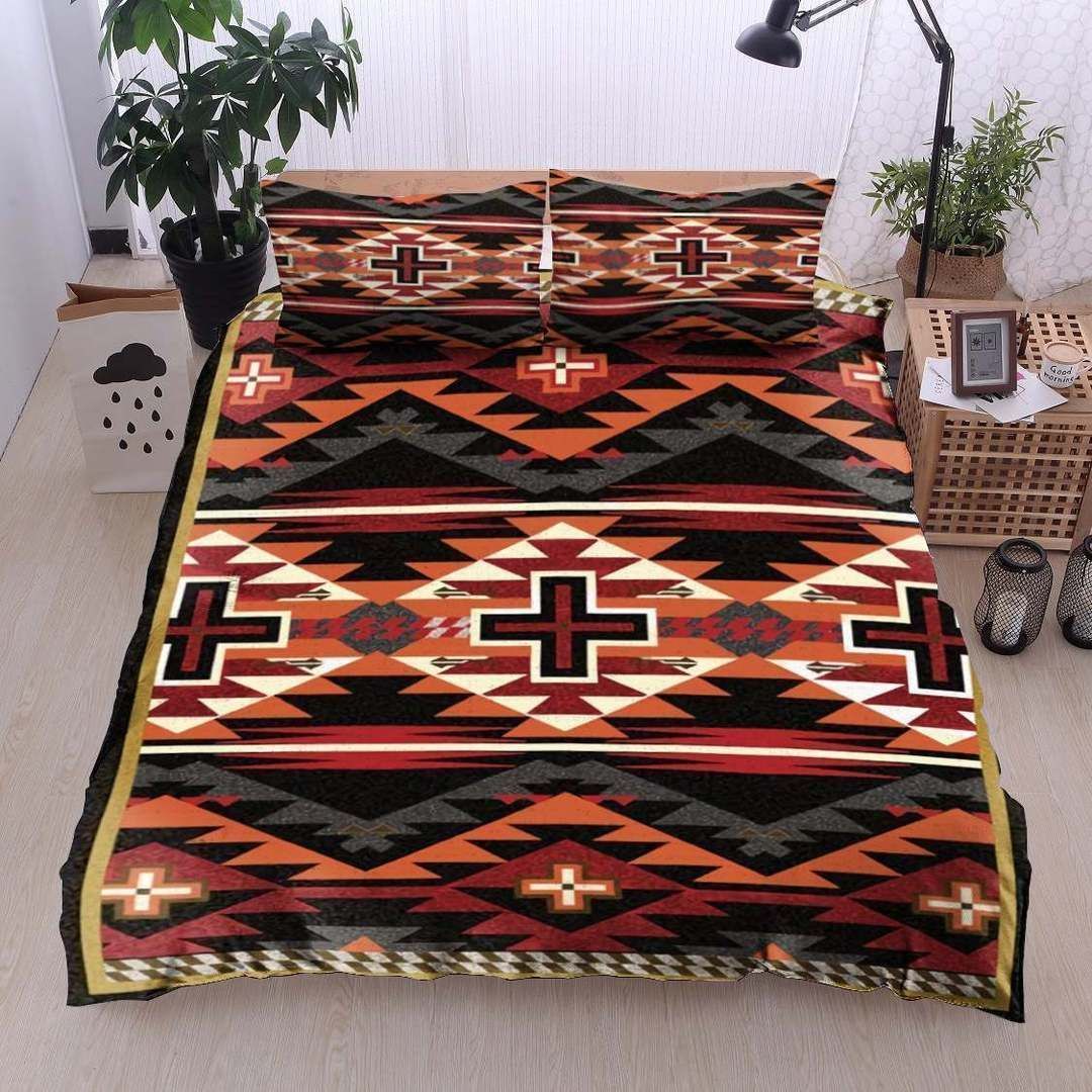 Native American Twin Queen King Cotton Bed Sheets Spread Comforter Bedding Set