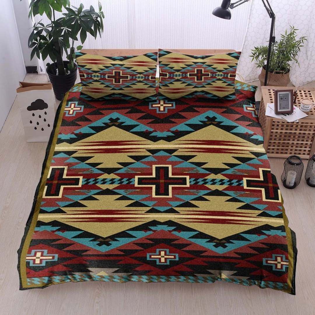 Native American Twin Queen King Cotton Bed Sheets Spread Comforter Bedding Set