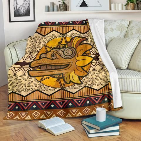 Native American Sherpa Fleece Blanket