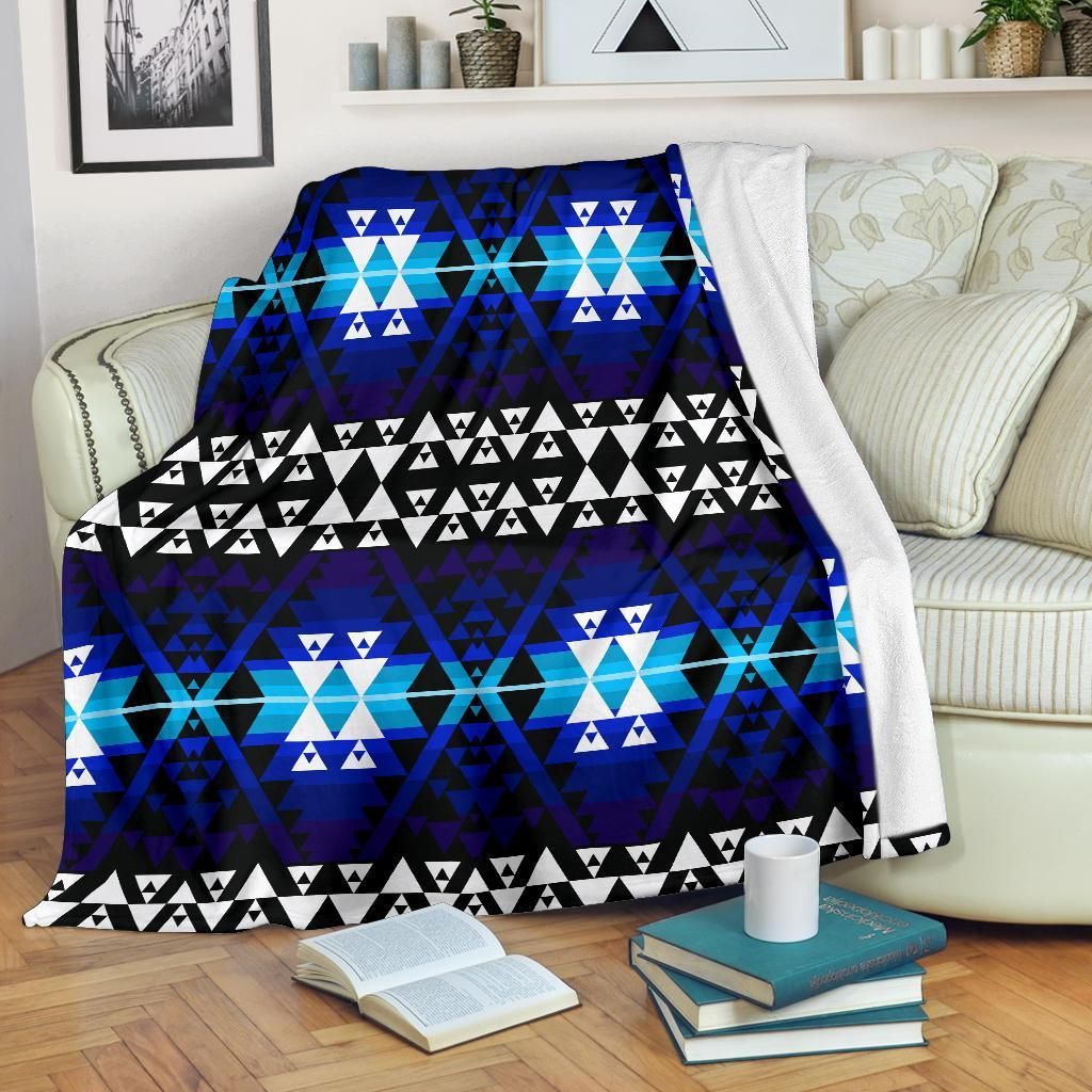 Native American Sherpa Fleece Blanket
