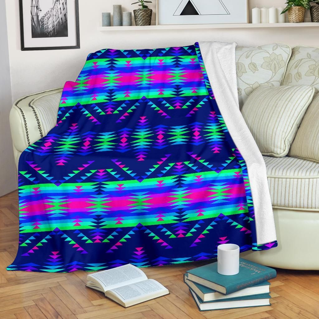 Native American Sherpa Fleece Blanket