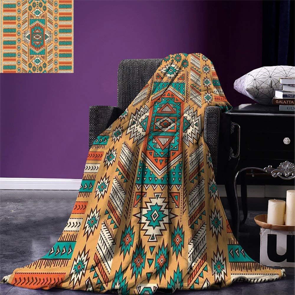 Native American Sherpa Fleece Blanket