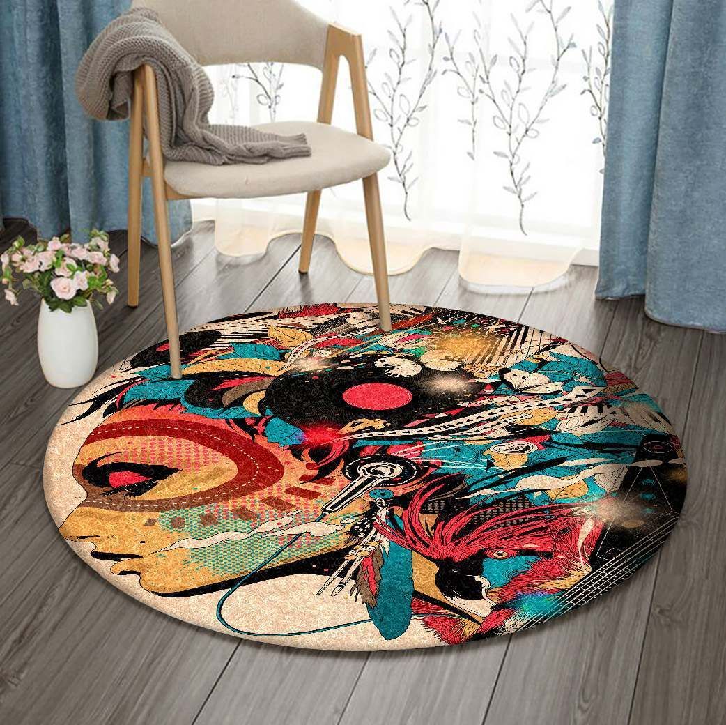 Native American Round Carpet
