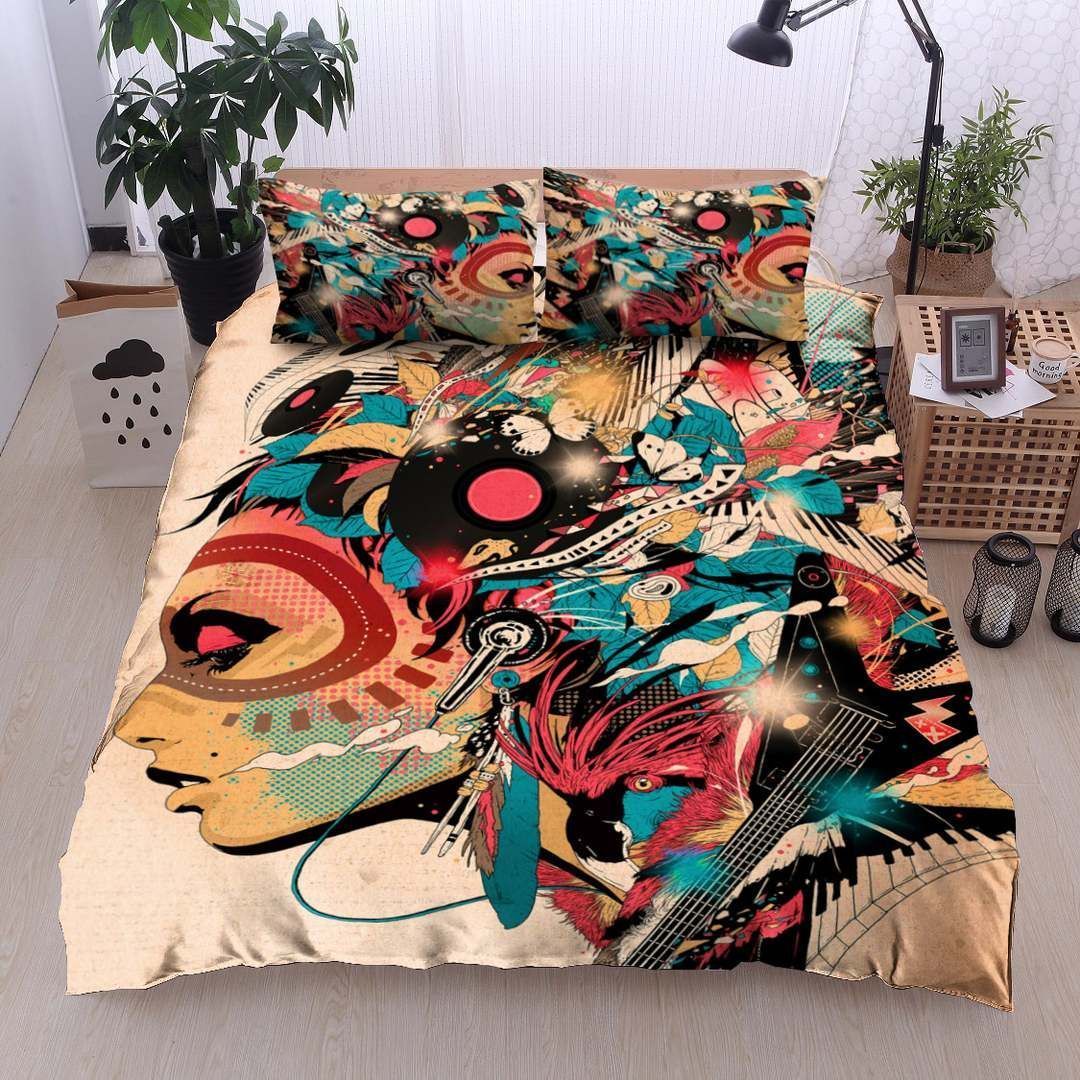 Native American Twin Queen King Cotton Bed Sheets Spread Comforter Bedding Set
