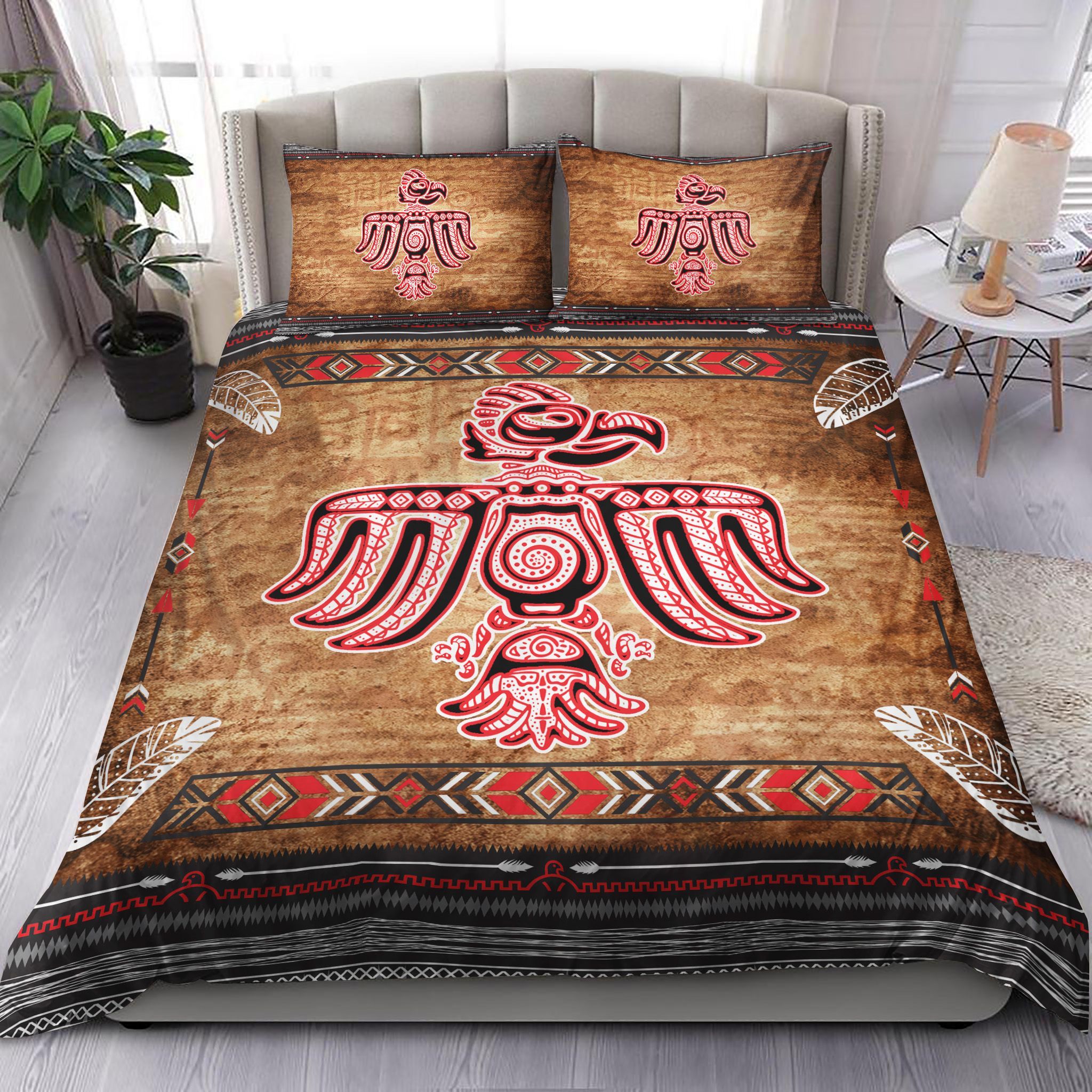 Native American Eagle Symbol Bedding Set