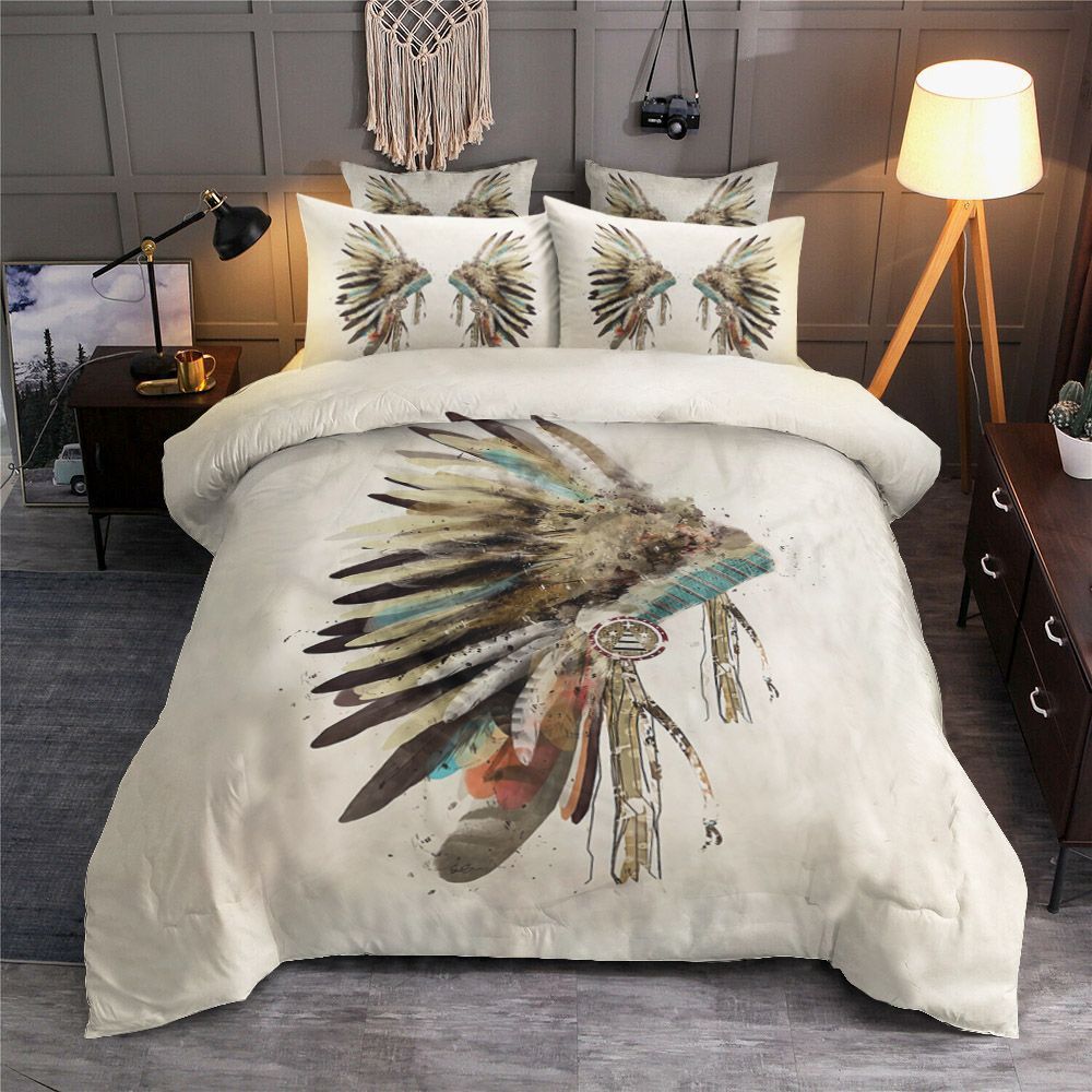 Native American Headdress Bedding Set
