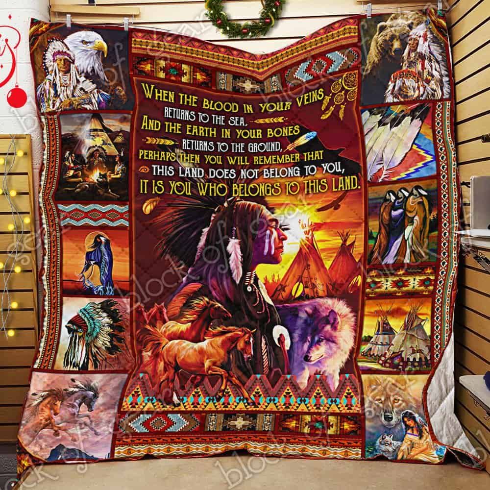 Native American History CL14100347MDQ Quilt Blanket