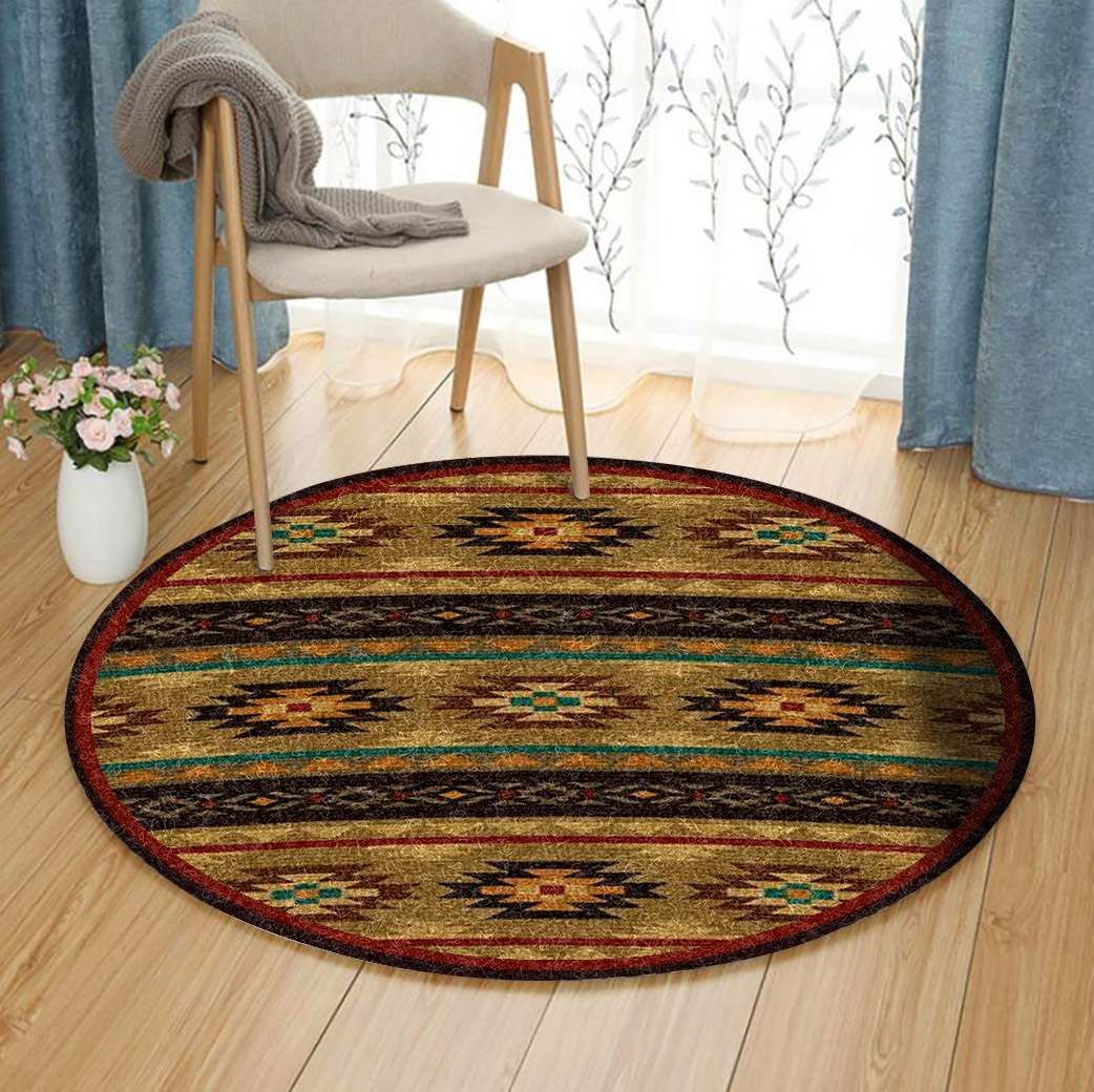 Native American Round Carpet