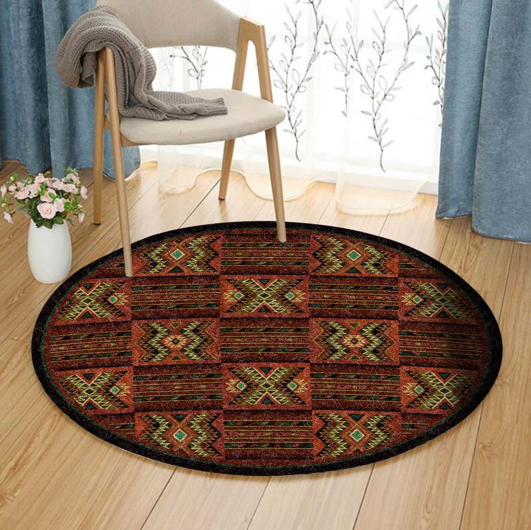 Native American Round Carpet