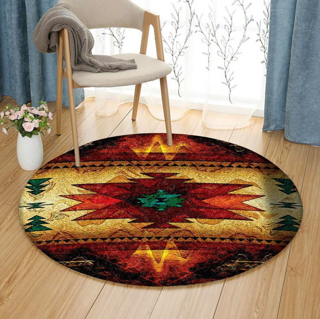 Native American Round Carpet