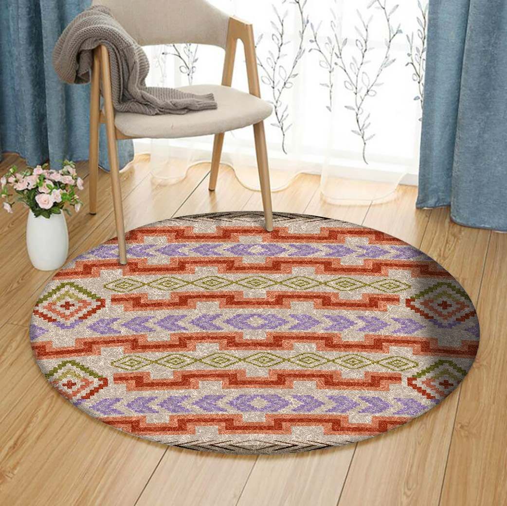 Native American Round Carpet