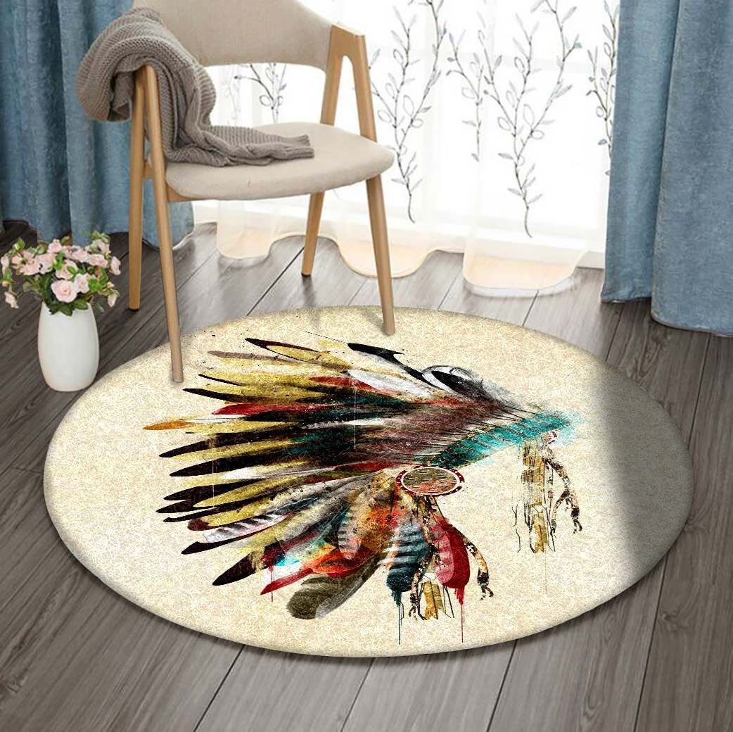 Native American Round Carpet